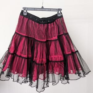 Tripp NYC hot pink and black tutu skirt